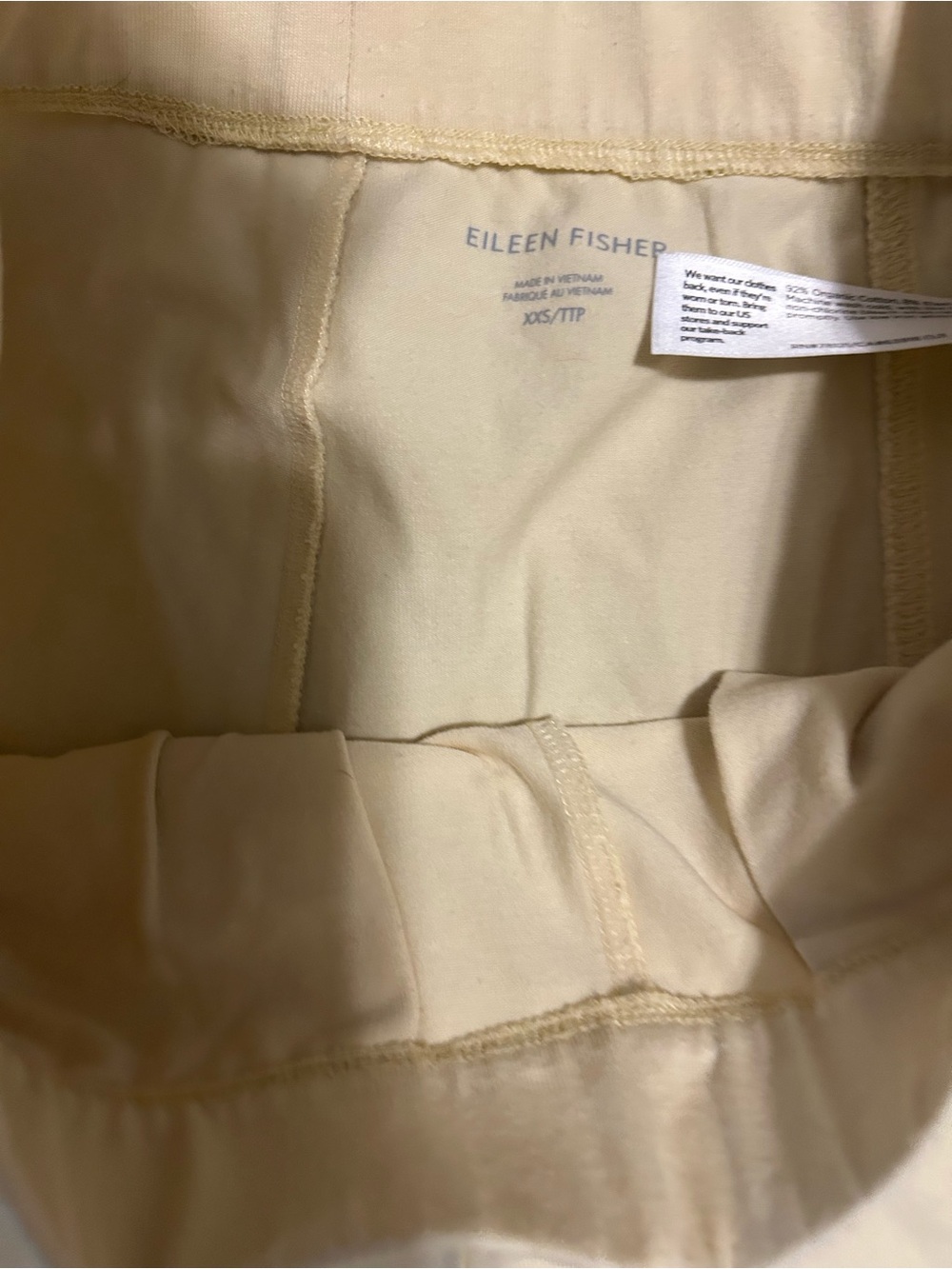 Eileen Fisher Light Cream Pull-On Skirt